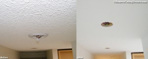 Ceiling texture removed in this Vancouver hallway