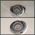 Cracked ugly pot light repaired in Burnaby BC